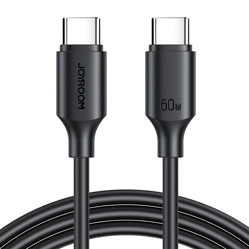 Joyroom Cable USB‑C a USB‑C 60 W Carga Rápida 1 m, Color Negro